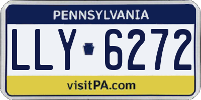PA license plate LLY6272