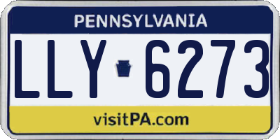 PA license plate LLY6273