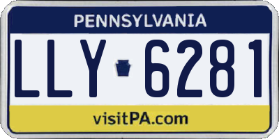 PA license plate LLY6281