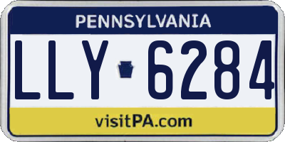 PA license plate LLY6284