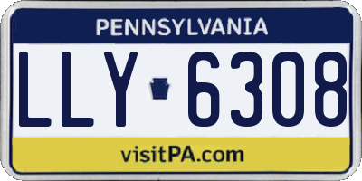 PA license plate LLY6308