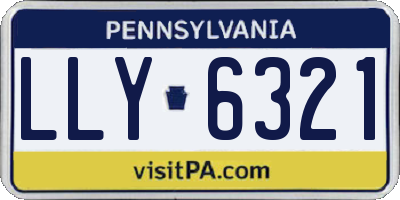 PA license plate LLY6321