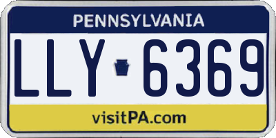 PA license plate LLY6369