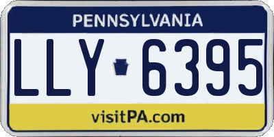 PA license plate LLY6395