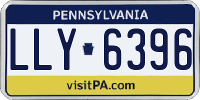 PA license plate LLY6396