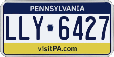 PA license plate LLY6427