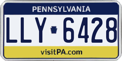 PA license plate LLY6428