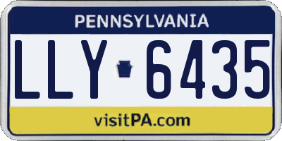 PA license plate LLY6435