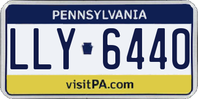 PA license plate LLY6440