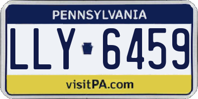 PA license plate LLY6459