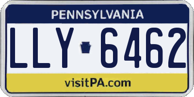PA license plate LLY6462