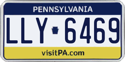 PA license plate LLY6469