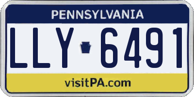 PA license plate LLY6491