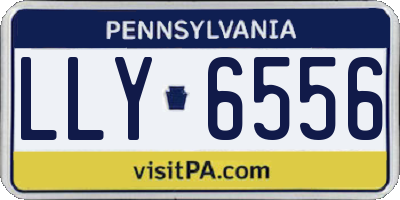 PA license plate LLY6556