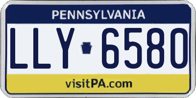 PA license plate LLY6580