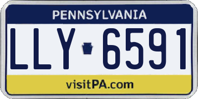 PA license plate LLY6591
