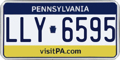 PA license plate LLY6595