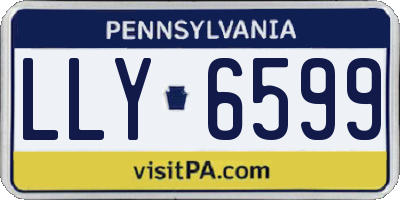 PA license plate LLY6599