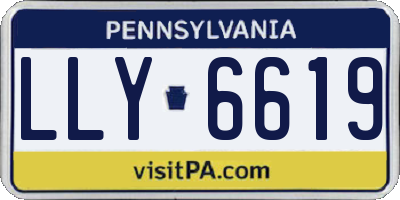 PA license plate LLY6619