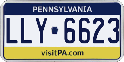 PA license plate LLY6623