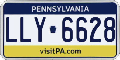 PA license plate LLY6628