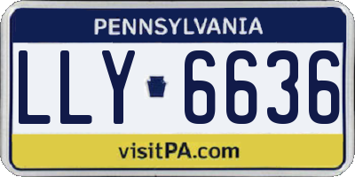 PA license plate LLY6636