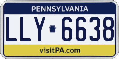 PA license plate LLY6638