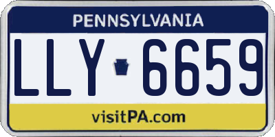 PA license plate LLY6659