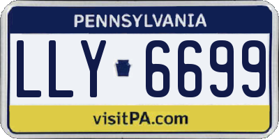 PA license plate LLY6699