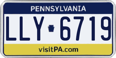 PA license plate LLY6719