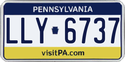 PA license plate LLY6737