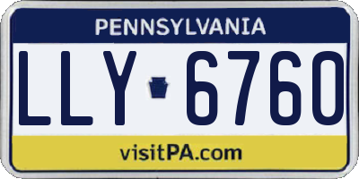 PA license plate LLY6760
