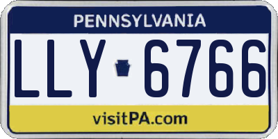 PA license plate LLY6766