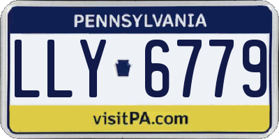 PA license plate LLY6779
