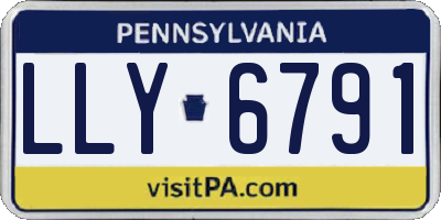 PA license plate LLY6791