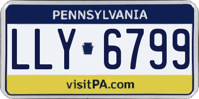 PA license plate LLY6799
