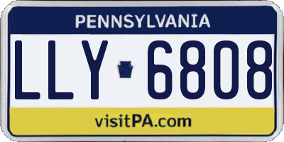 PA license plate LLY6808