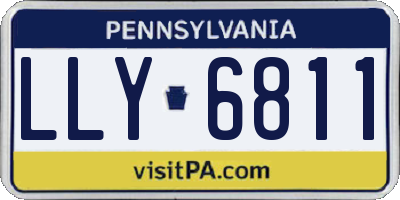 PA license plate LLY6811