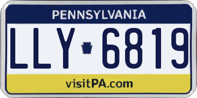 PA license plate LLY6819