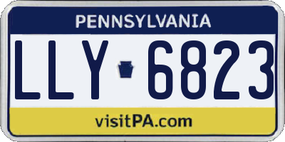 PA license plate LLY6823