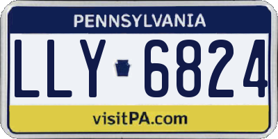 PA license plate LLY6824