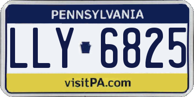 PA license plate LLY6825