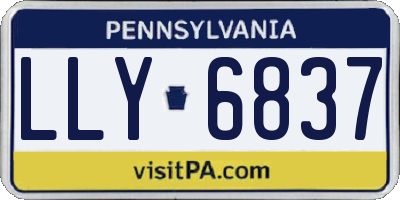 PA license plate LLY6837