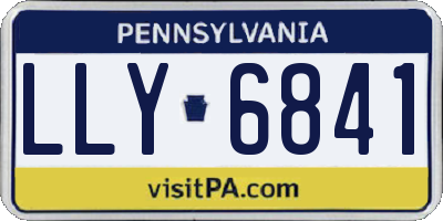 PA license plate LLY6841