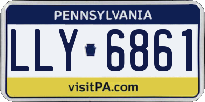 PA license plate LLY6861