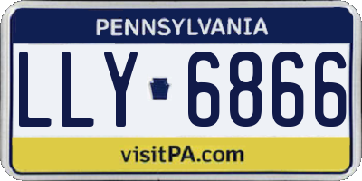 PA license plate LLY6866