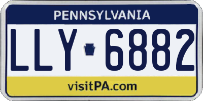 PA license plate LLY6882