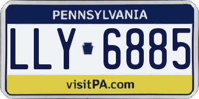 PA license plate LLY6885