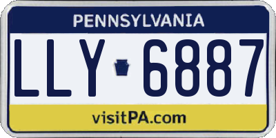 PA license plate LLY6887