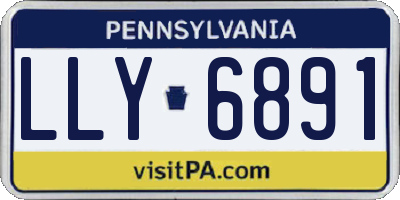 PA license plate LLY6891